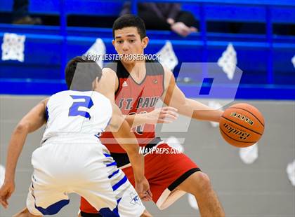 Thumbnail 2 in Falls City vs. St. Paul (Falls City Basketball Tournament) photogallery.