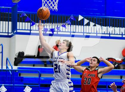 Thumbnail 1 in Falls City vs. St. Paul (Falls City Basketball Tournament) photogallery.
