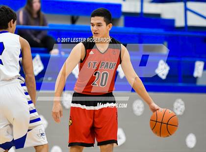 Thumbnail 1 in Falls City vs. St. Paul (Falls City Basketball Tournament) photogallery.