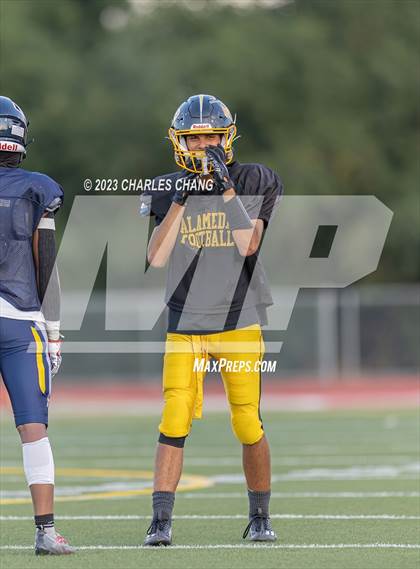 Thumbnail 1 in Alameda vs Berean Christian (Scrimmage) photogallery.