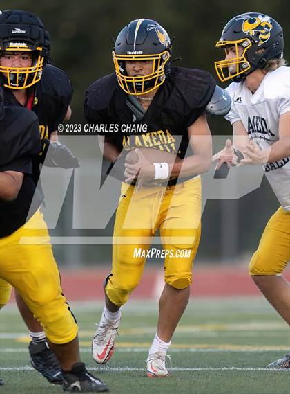 Thumbnail 3 in Alameda vs Berean Christian (Scrimmage) photogallery.