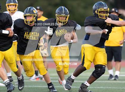 Thumbnail 3 in Alameda vs Berean Christian (Scrimmage) photogallery.