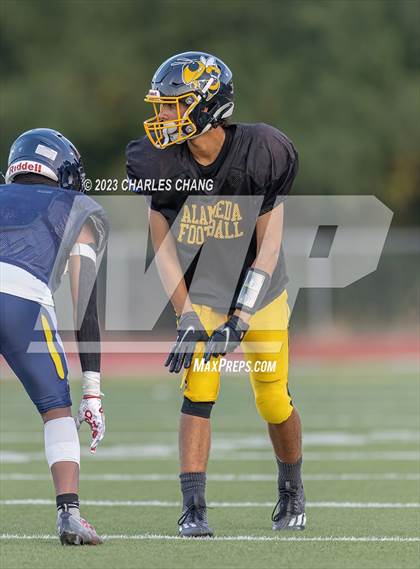 Thumbnail 2 in Alameda vs Berean Christian (Scrimmage) photogallery.