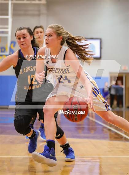 Thumbnail 2 in Clarksville Academy vs Goodpasture Christian (TSSAA District 4 Semifinal) photogallery.