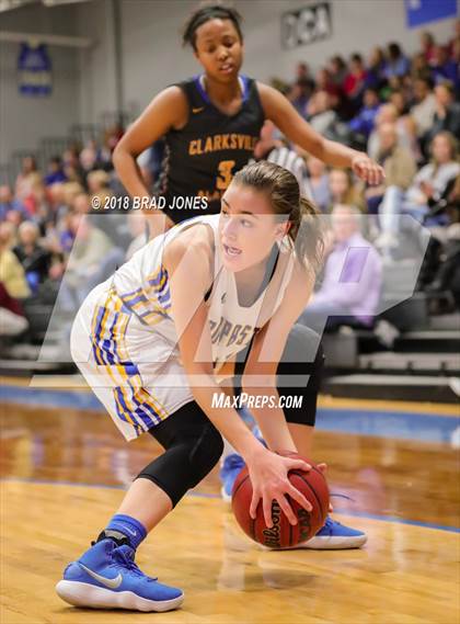 Thumbnail 3 in Clarksville Academy vs Goodpasture Christian (TSSAA District 4 Semifinal) photogallery.