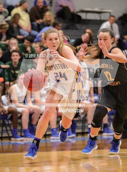 Thumbnail 2 in Clarksville Academy vs Goodpasture Christian (TSSAA District 4 Semifinal) photogallery.