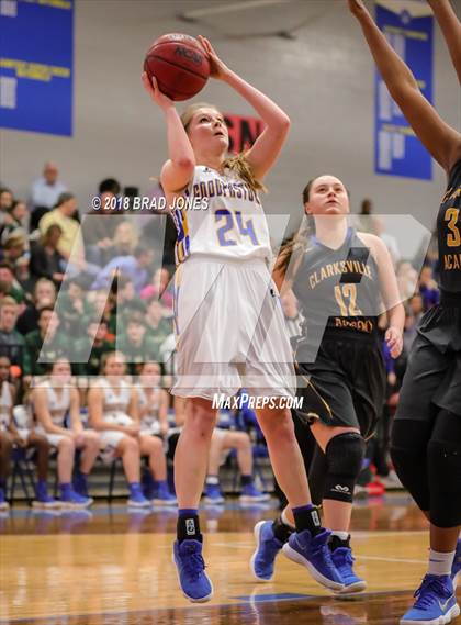 Thumbnail 1 in Clarksville Academy vs Goodpasture Christian (TSSAA District 4 Semifinal) photogallery.