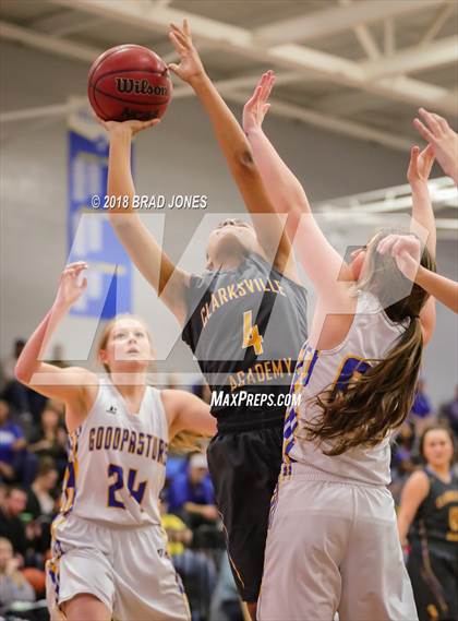 Thumbnail 1 in Clarksville Academy vs Goodpasture Christian (TSSAA District 4 Semifinal) photogallery.