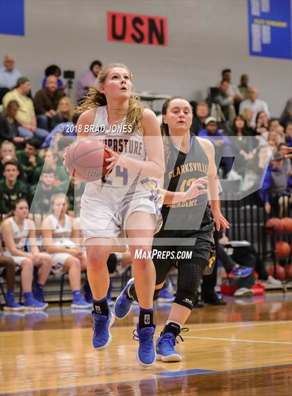 Thumbnail 3 in Clarksville Academy vs Goodpasture Christian (TSSAA District 4 Semifinal) photogallery.