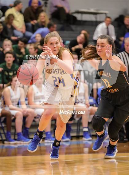 Thumbnail 1 in Clarksville Academy vs Goodpasture Christian (TSSAA District 4 Semifinal) photogallery.
