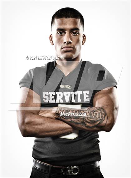 Thumbnail 2 in Trinity League Football Media Day - Servite photogallery.