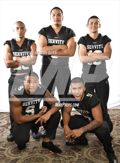 Thumbnail 1 in Trinity League Football Media Day - Servite photogallery.