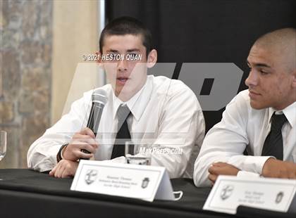 Thumbnail 1 in Trinity League Football Media Day - Servite photogallery.