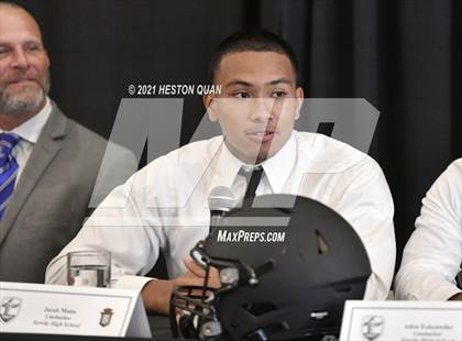 Thumbnail 1 in Trinity League Football Media Day - Servite photogallery.