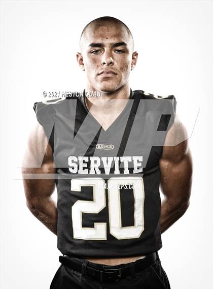 Thumbnail 1 in Trinity League Football Media Day - Servite photogallery.