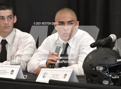 Thumbnail 1 in Trinity League Football Media Day - Servite photogallery.