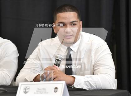 Thumbnail 1 in Trinity League Football Media Day - Servite photogallery.
