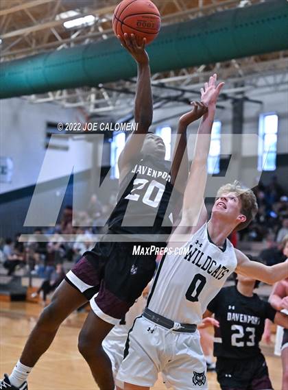 Thumbnail 2 in Davenport vs New Braunfels Christian Academy (Marion Basketball Tournament) photogallery.