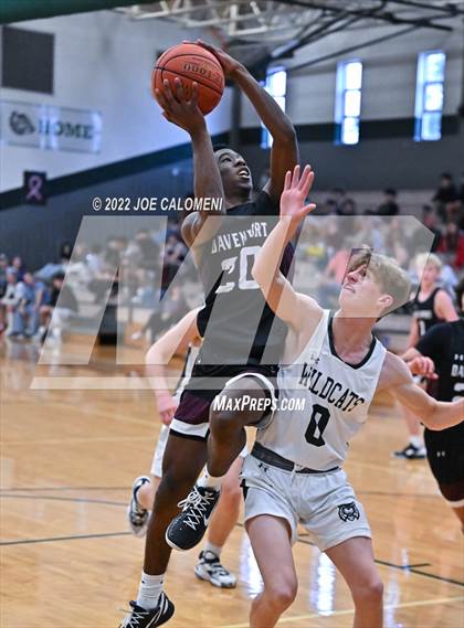 Thumbnail 1 in Davenport vs New Braunfels Christian Academy (Marion Basketball Tournament) photogallery.