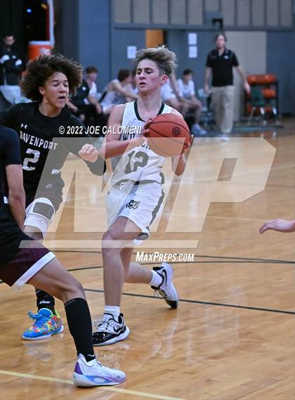 Thumbnail 2 in Davenport vs New Braunfels Christian Academy (Marion Basketball Tournament) photogallery.