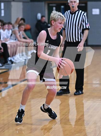 Thumbnail 1 in Davenport vs New Braunfels Christian Academy (Marion Basketball Tournament) photogallery.