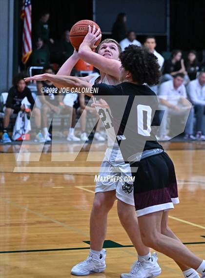 Thumbnail 1 in Davenport vs New Braunfels Christian Academy (Marion Basketball Tournament) photogallery.