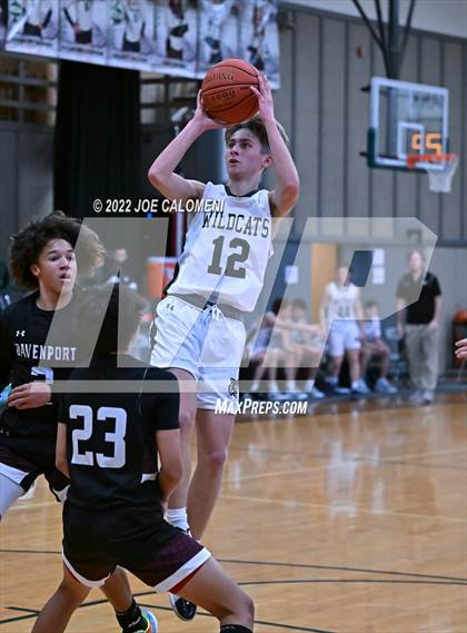 Thumbnail 2 in Davenport vs New Braunfels Christian Academy (Marion Basketball Tournament) photogallery.