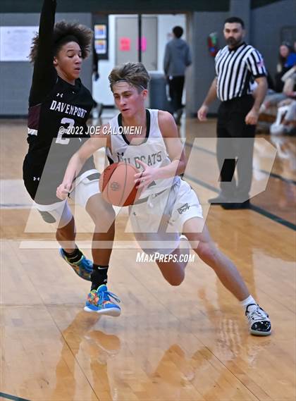 Thumbnail 3 in Davenport vs New Braunfels Christian Academy (Marion Basketball Tournament) photogallery.