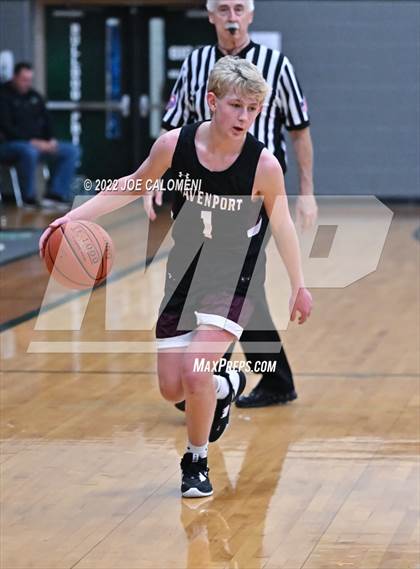 Thumbnail 2 in Davenport vs New Braunfels Christian Academy (Marion Basketball Tournament) photogallery.