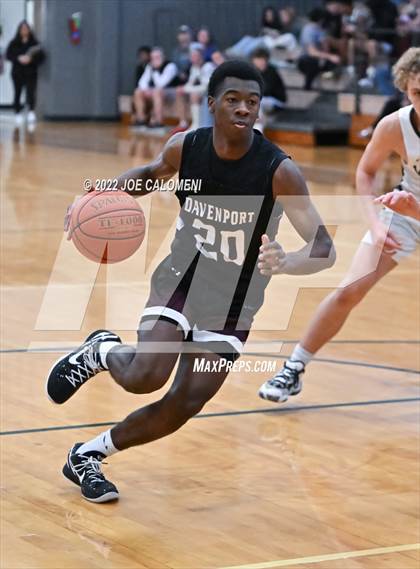 Thumbnail 1 in Davenport vs New Braunfels Christian Academy (Marion Basketball Tournament) photogallery.