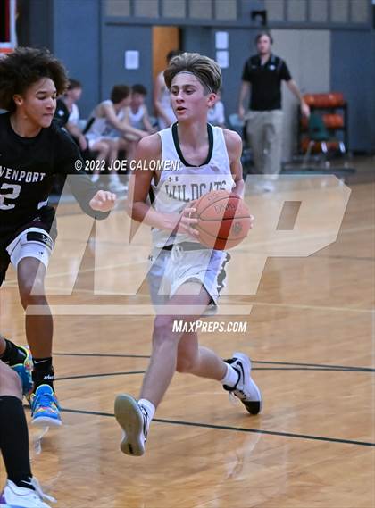 Thumbnail 3 in Davenport vs New Braunfels Christian Academy (Marion Basketball Tournament) photogallery.