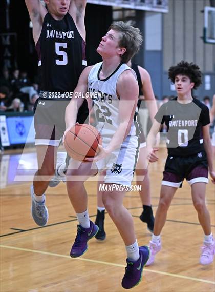 Thumbnail 1 in Davenport vs New Braunfels Christian Academy (Marion Basketball Tournament) photogallery.