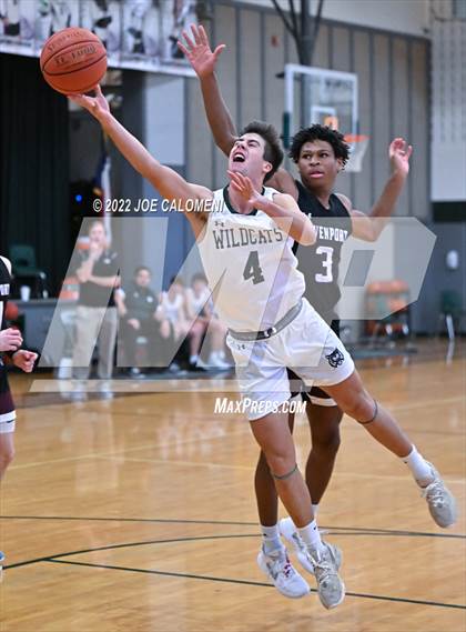 Thumbnail 1 in Davenport vs New Braunfels Christian Academy (Marion Basketball Tournament) photogallery.
