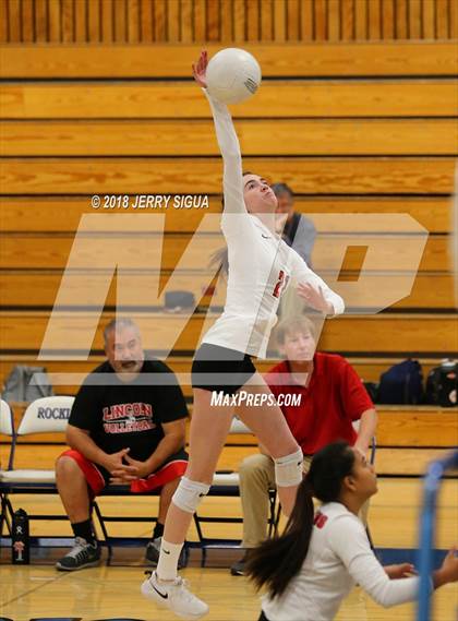 Thumbnail 2 in Lincoln(Stockton) @ Rocklin (CIF SJS D1 Playoffs) photogallery.