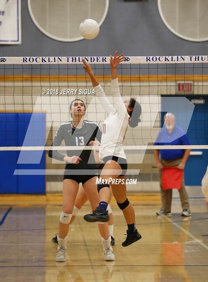 Thumbnail 2 in Lincoln(Stockton) @ Rocklin (CIF SJS D1 Playoffs) photogallery.