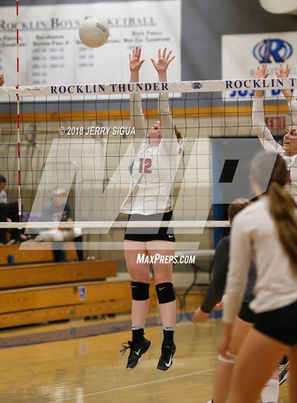 Thumbnail 3 in Lincoln(Stockton) @ Rocklin (CIF SJS D1 Playoffs) photogallery.