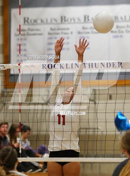 Thumbnail 1 in Lincoln(Stockton) @ Rocklin (CIF SJS D1 Playoffs) photogallery.