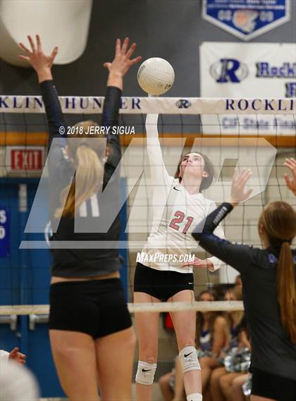 Thumbnail 3 in Lincoln(Stockton) @ Rocklin (CIF SJS D1 Playoffs) photogallery.