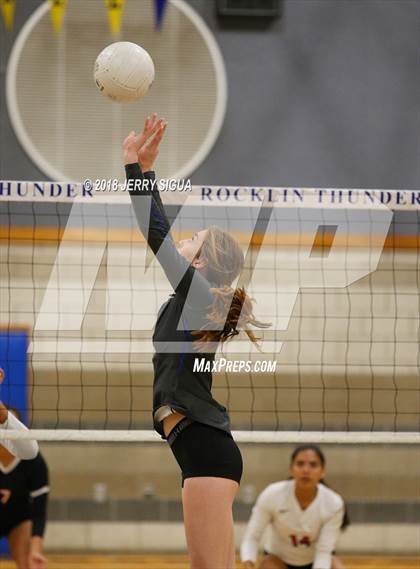 Thumbnail 2 in Lincoln(Stockton) @ Rocklin (CIF SJS D1 Playoffs) photogallery.