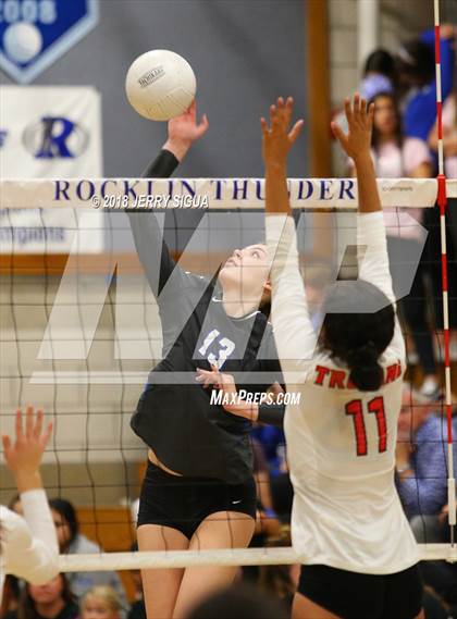 Thumbnail 1 in Lincoln(Stockton) @ Rocklin (CIF SJS D1 Playoffs) photogallery.