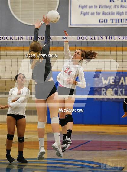 Thumbnail 3 in Lincoln(Stockton) @ Rocklin (CIF SJS D1 Playoffs) photogallery.