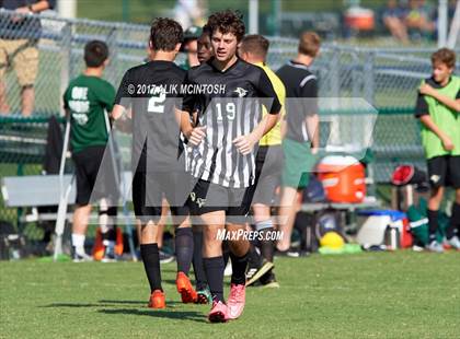 Thumbnail 3 in Greenfield vs. Christ School (Ravenscroft Soccer Invitational) photogallery.