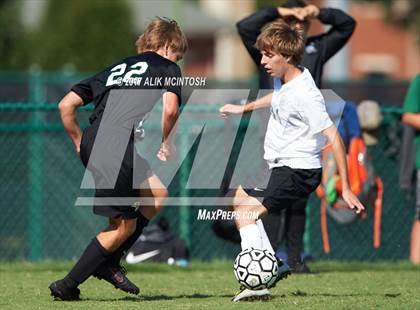 Thumbnail 3 in Greenfield vs. Christ School (Ravenscroft Soccer Invitational) photogallery.