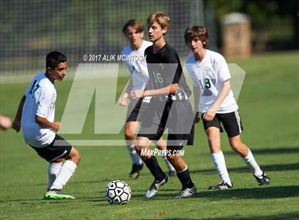 Thumbnail 2 in Greenfield vs. Christ School (Ravenscroft Soccer Invitational) photogallery.