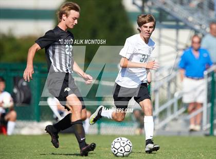 Thumbnail 2 in Greenfield vs. Christ School (Ravenscroft Soccer Invitational) photogallery.
