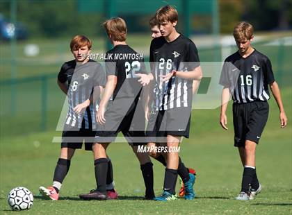 Thumbnail 2 in Greenfield vs. Christ School (Ravenscroft Soccer Invitational) photogallery.