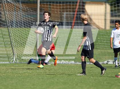 Thumbnail 2 in Greenfield vs. Christ School (Ravenscroft Soccer Invitational) photogallery.
