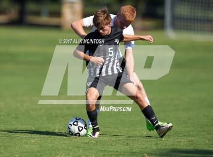 Thumbnail 1 in Greenfield vs. Christ School (Ravenscroft Soccer Invitational) photogallery.