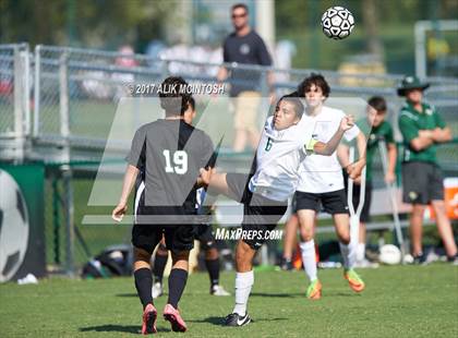 Thumbnail 1 in Greenfield vs. Christ School (Ravenscroft Soccer Invitational) photogallery.