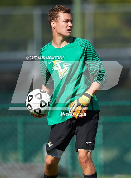Thumbnail 2 in Greenfield vs. Christ School (Ravenscroft Soccer Invitational) photogallery.